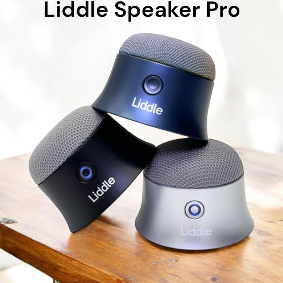 Liddle Speaker Pro - Magnetic Portablebluetooth Speaker with Microphone for Iphone 12/13/14/15/16-5W Wireless Audio, 8-Hour Battery, Water-Resistant - Magnetic Attach to Anywhere (Black)